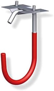 Gedotec Fahrradhalter – Robuste Decken-Montage Fahrradhaken, gummiert, mit 30 kg Tragkraft für optimalen Platz in der Ga