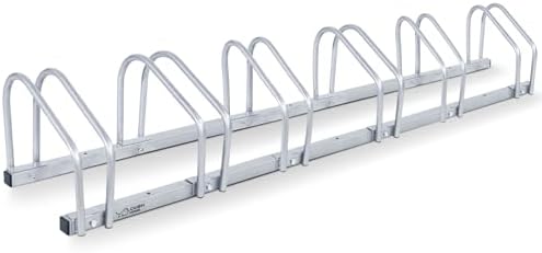 CCLIFE Fahrradständer für 4 Fahrräder – Robuster Eisen-Halter für Reifenbreiten bis 65 mm, ideal für Garagen & Gärten