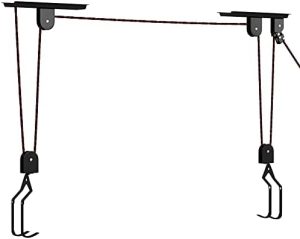 WELLGRO Fahrrad Deckenlift - Robuster Stahl Fahrradlift für platzsparende Deckenmontage bis 23 kg