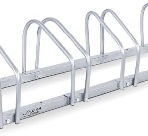 CCLIFE Fahrradständer für 4 Fahrräder – Robuster Eisen-Halter für Reifenbreiten bis 65 mm, ideal für Garagen & Gärten