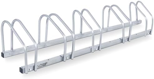 CCLIFE Fahrradständer für 4 Fahrräder – Robuster Eisen-Halter für Reifenbreiten bis 65 mm, ideal für Garagen & Gärten