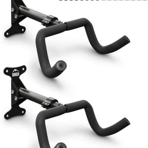 Borgen Fahrrad Wandhalterung - Klappbarer Halter für MTB & Rennrad, einstellbar bis 20 kg mit extra softe Polsterung