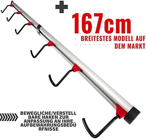 PRO BIKE TOOL Fahrrad Wandhalterung – Verstellbare Halterung für 3-6 Fahrräder, ideal zur platzsparenden Aufbewahrung in