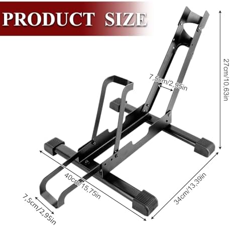 STARVAST Fahrradständer für 26-29 Zoll E-Bike/Mountainbike - Praktische Bodenaufbewahrung für Zuhause, Garage & Garten