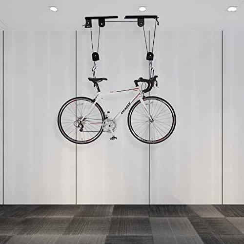 Fahrradhalter für die Decke - Hochbelastbarer Fahrradlift mit Seil für E-Bikes, bis 60kg, praktischer Haken 17cm