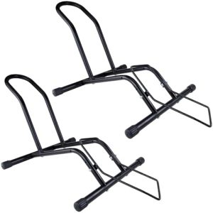 MEGHNA Fahrradständer Professional - Freistehender Halter für Mountainbike & Rennrad, schwarz, ideal für die Garage oder