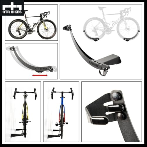 RTR BIKES Moon 1 Professionelle Fahrradhalterung - Platzsparende Wandhalterung für Zuhause, Garage & Fahrradladen