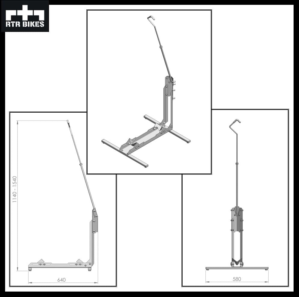 RTR BIKES Brutus UP Profi-Fahrradständer - Perfekt für Garage, Zuhause & Fahrradgeschäft
