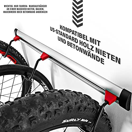 PRO BIKE TOOL Fahrrad Wandhalterung – Verstellbare Halterung für 3-6 Fahrräder, ideal zur platzsparenden Aufbewahrung in