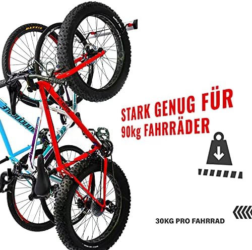 PRO BIKE TOOL Fahrrad Wandhalterung – Verstellbare Halterung für 3-6 Fahrräder, ideal zur platzsparenden Aufbewahrung in