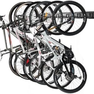 Fahrradständer von - Wandhalterung für Garagen, ideal für 6 Fahrräder & Helme, max. 270 kg Tragkraft, 160 cm Länge