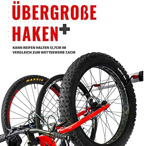 PRO BIKE TOOL Fahrrad Wandhalterung – Verstellbare Halterung für 3-6 Fahrräder, ideal zur platzsparenden Aufbewahrung in
