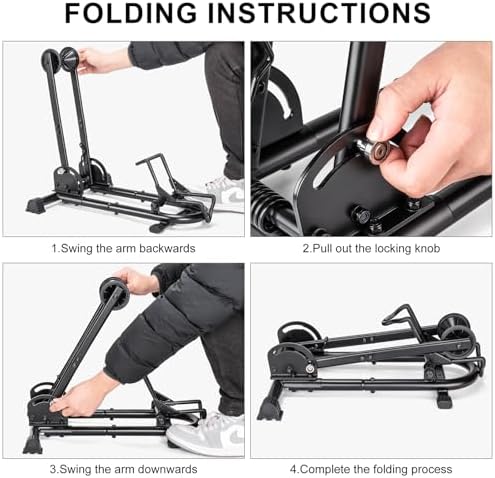 CXWXC Faltbarer Fahrradständer für 26-29 Zoll und 650C-700C Bikes – Perfekt für Garage, Haus oder Fahrradgeschäft