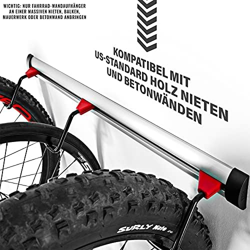 PRO BIKE TOOL Fahrrad Wandhalterung – Verstellbare Halterung für 3-6 Fahrräder, ideal zur platzsparenden Aufbewahrung in