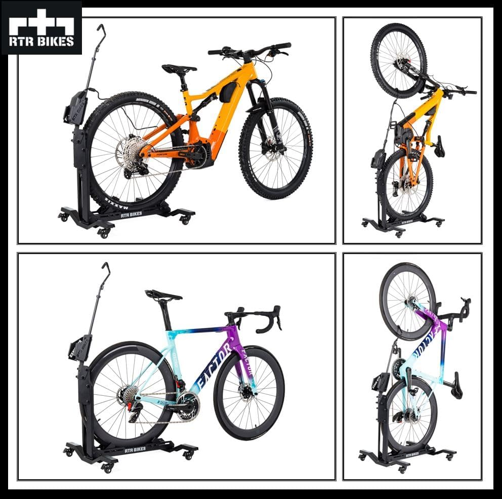 RTR BIKES BRUTUS UP PRO Professioneller Fahrradständer - Perfekt für Garage, Zuhause oder Fahrradgeschäft