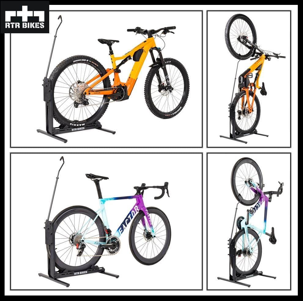 RTR BIKES Brutus UP Profi-Fahrradständer - Perfekt für Garage, Zuhause & Fahrradgeschäft